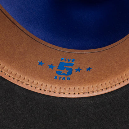 Resistol RB Five Star Black Felt Cowboy Hat