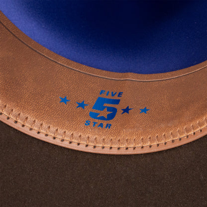 Resistol Brown RB Five Star Felt Cowboy Hat