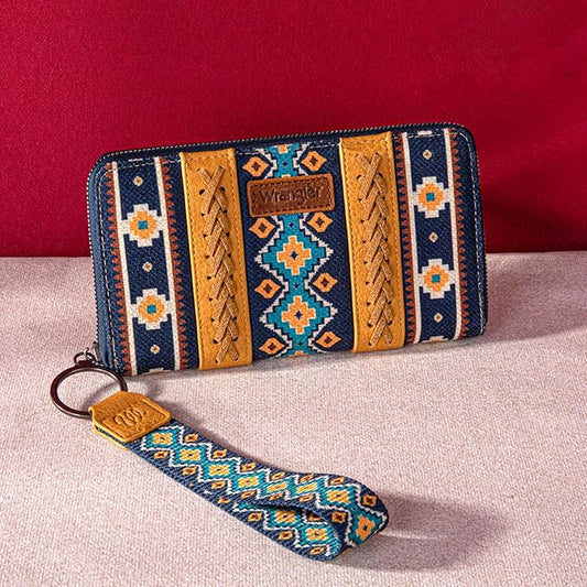 Wrangler Mustard Southwestern Art Print Wallet