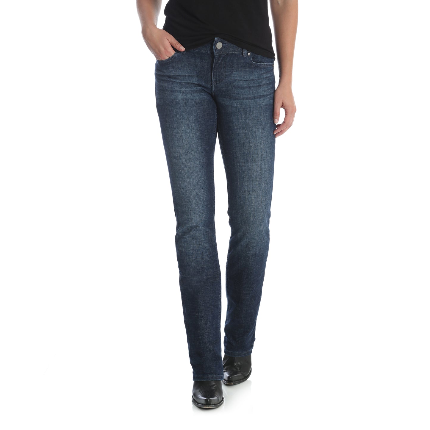 Wrangler Mid Rise Straight Leg Jean