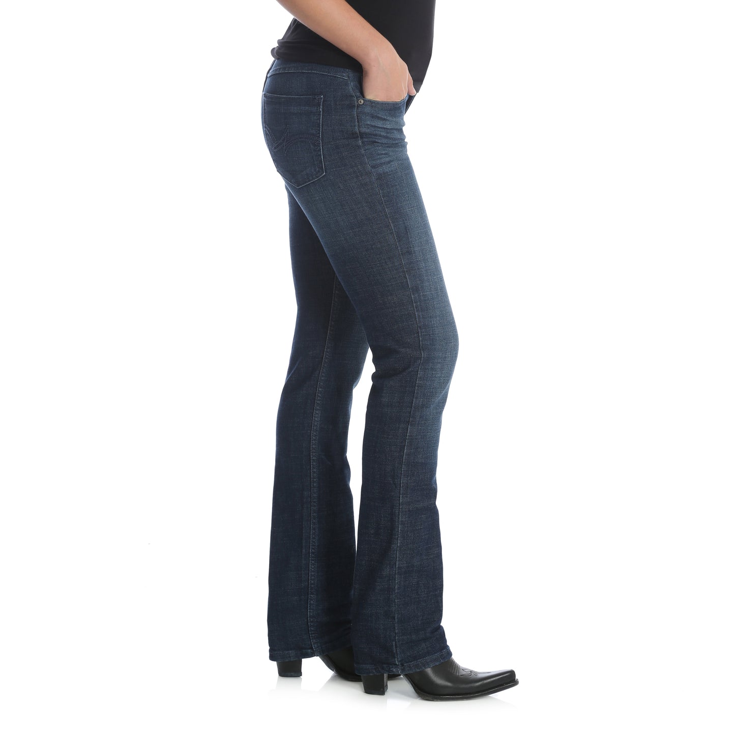 Wrangler Mid Rise Straight Leg Jean
