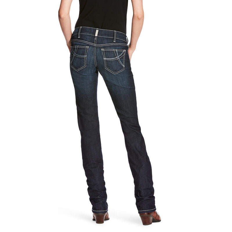 Ariat R.E.A.L Supernova Mid Rise Splash Stackable Straight Leg Jean