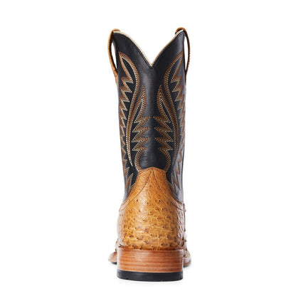 Ariat Gallup Tan Full Quill Ostrich Boot