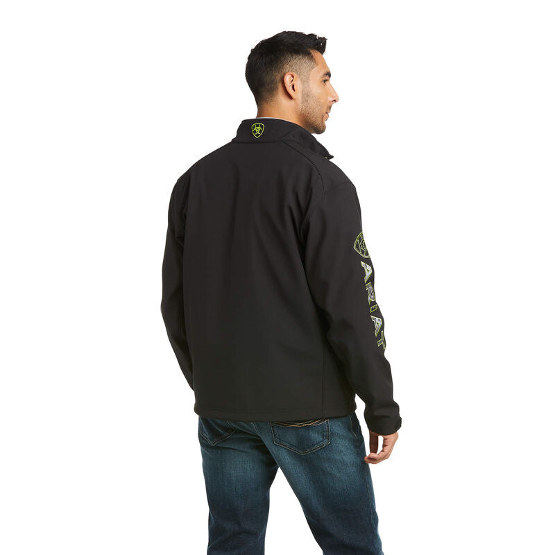Ariat Logo 2.0 Black Camo Grey Softshell Jacket