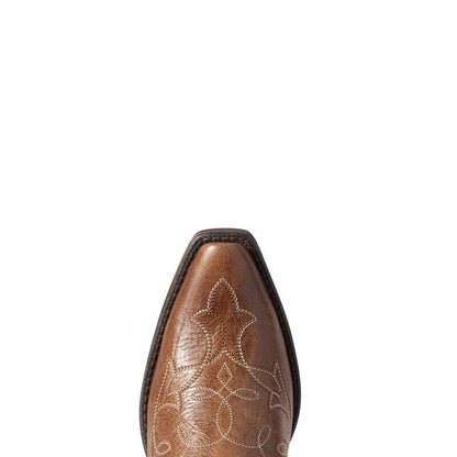 Ariat Heritage Dark Tan D Toe Stretch Fit Western Boot