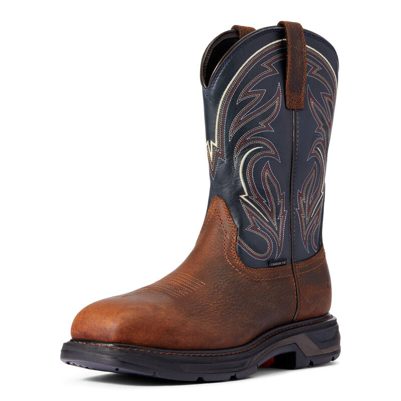 Ariat WorkHog XT Brown Oiled Rowdy Cottonwood Carbon Toe Work Boot