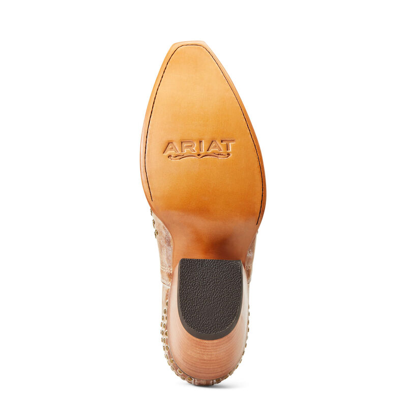 Ariat Dixon Old West Tan Studs Western Boot