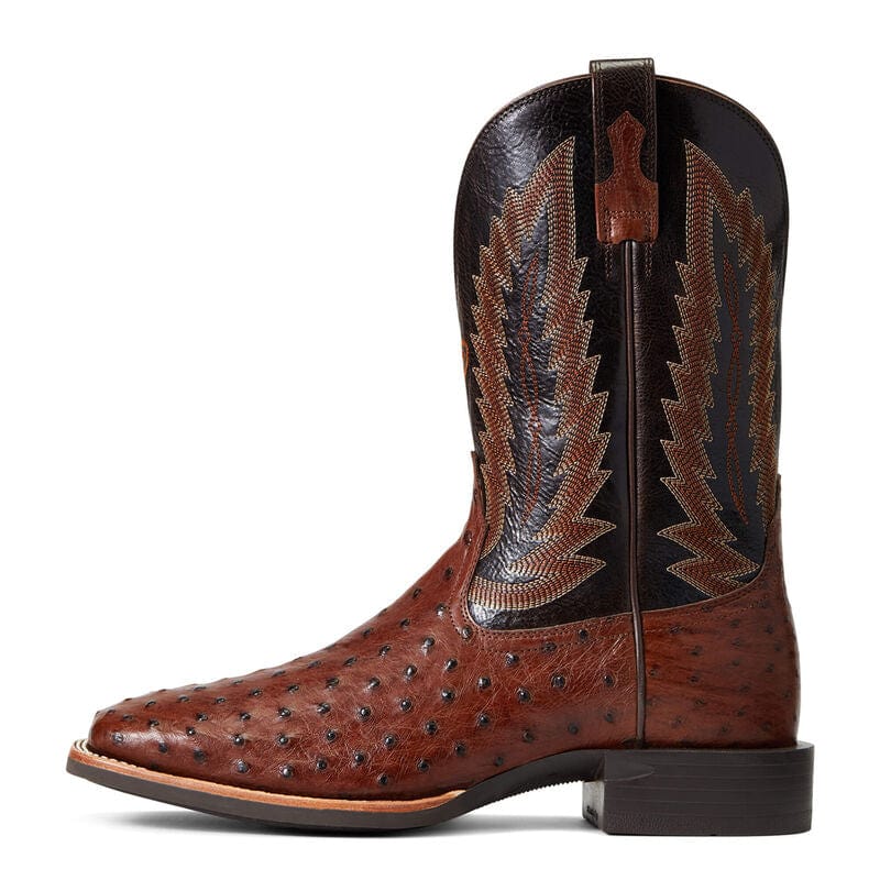 Ariat Antique Tabac Full Quill Ostrich Quantum Primo Boot