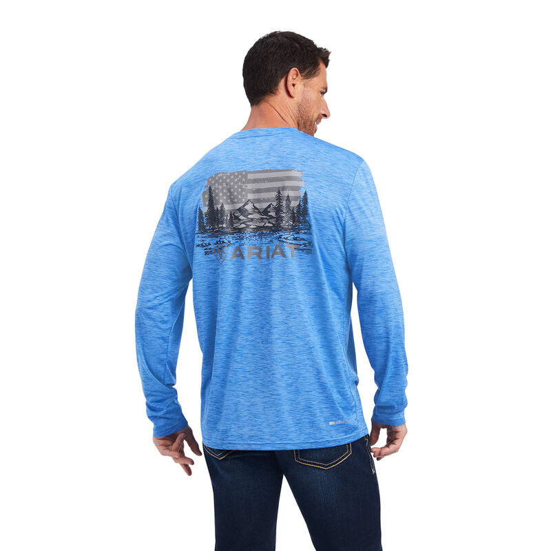 Ariat Charger Land of the Free Olympian Blue T-Shirt