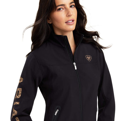 Ariat New Team Black/Leopard Softshell Jacket