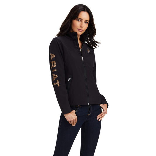 Ariat New Team Black/Leopard Softshell Jacket