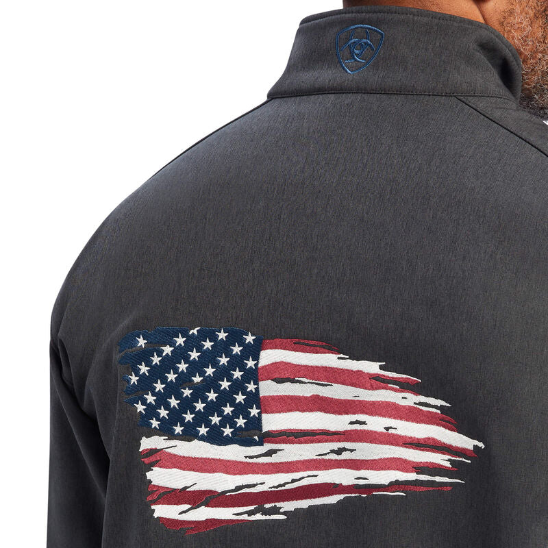 Ariat Logo 2.0 Patriot Charcoal Softshell Water Resistant Jacket