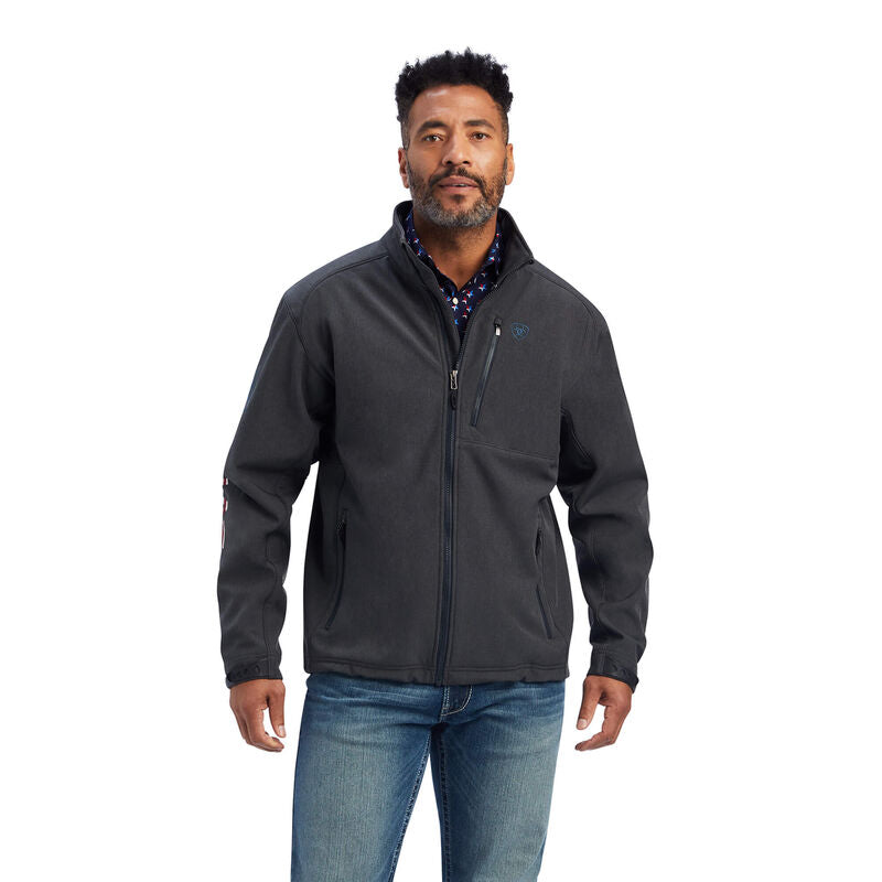 Ariat Logo 2.0 Patriot Charcoal Softshell Water Resistant Jacket