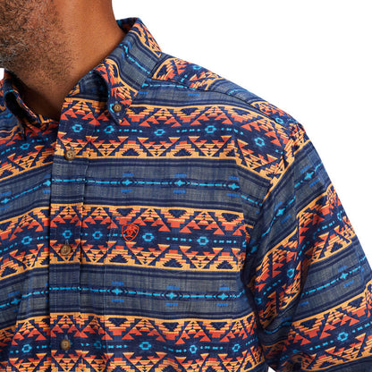 Ariat Nikolai Blue Chambray Classic Fit Shirt