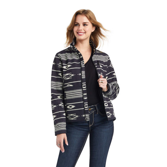 ARIAT RIO CHIQUITO BLK/BUTTERCREAM SOFTSHELL CHIMAYO JACKET