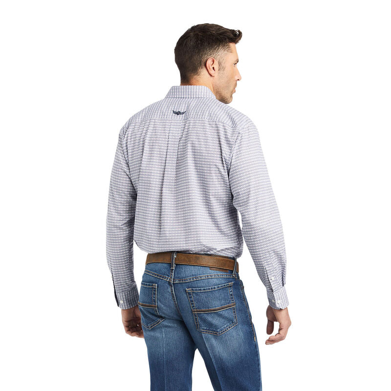 Ariat Relentless White Savvy Stretch Classic Fit Shirt