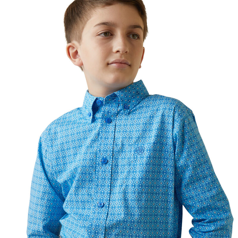 Ariat Blue Grotto Lake Classic Fit Shirt