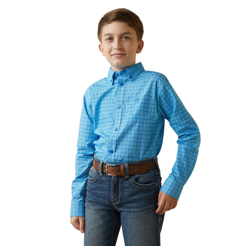 Ariat Blue Grotto Lake Classic Fit Shirt
