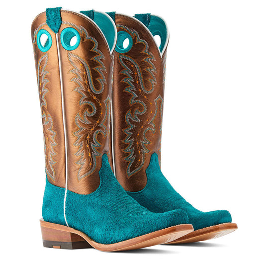 Ariat Ancient Turquoise Roughout Futurity Boon Western Boot