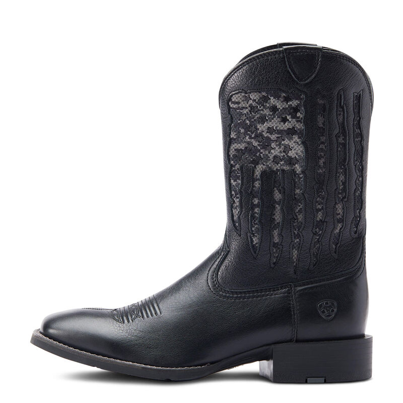Ariat Black/Camo Sport My Country VentTEK Western Boot