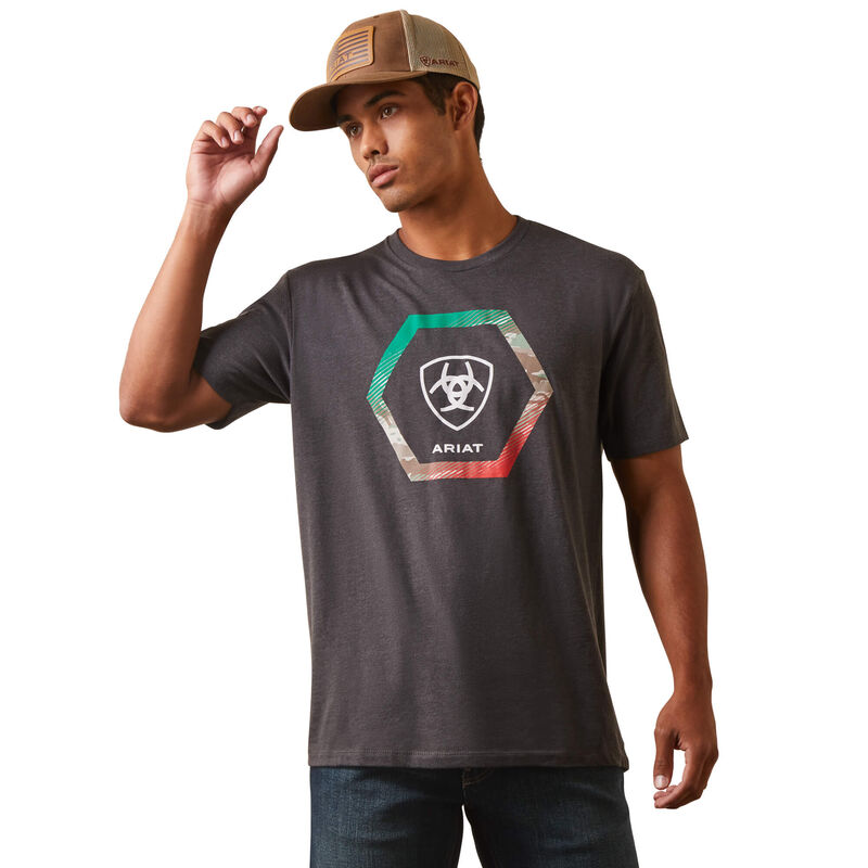 Ariat Recon Charcoal Heather Trim T-Shirt