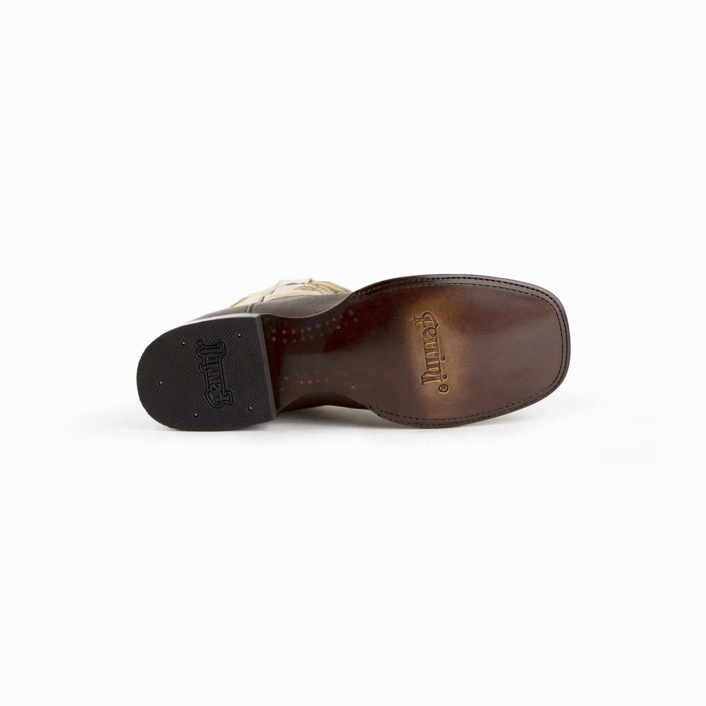 FERRINI MORGAN CHOCOLATE SMOOTH QUILL OSTRICH BOOT