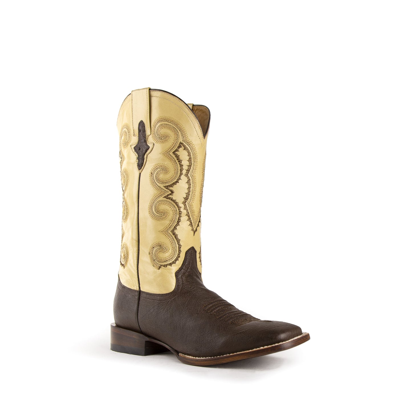 FERRINI MORGAN CHOCOLATE SMOOTH QUILL OSTRICH BOOT