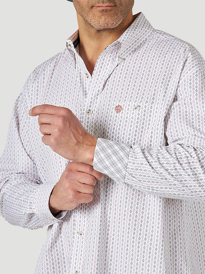 WRANGLER GEORGE STRAIT LONG SLEEVE ROSE DIAMOND SHIRT