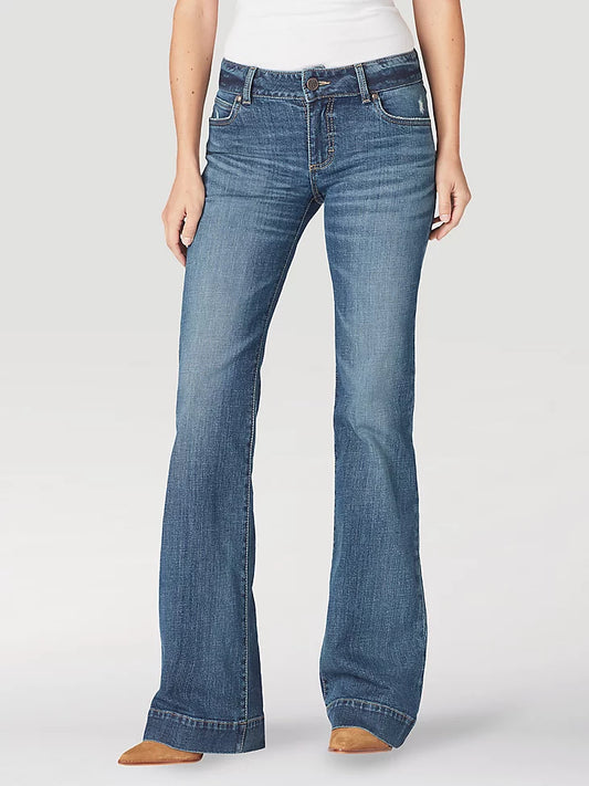 WRANGLER RETRO MAE WIDE LEG DEVON TROUSER JEAN