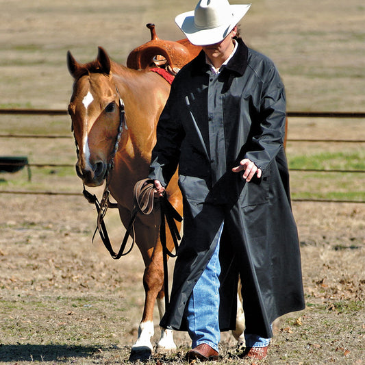 BLACK SADDLE SLICKER