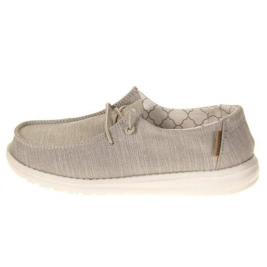 WENDY YOUTH LINEN BEIGE HEY DUDE