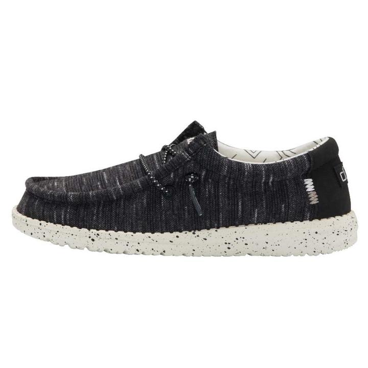 HEYDUDE WALLY YOUTH STRETCH BLACK