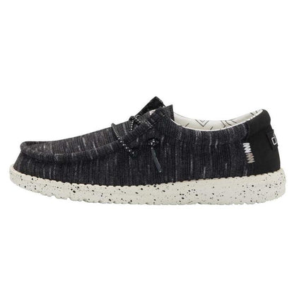 HEYDUDE WALLY YOUTH STRETCH BLACK
