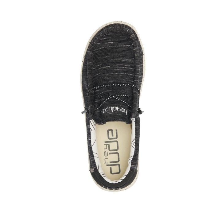 HEYDUDE WALLY YOUTH STRETCH BLACK