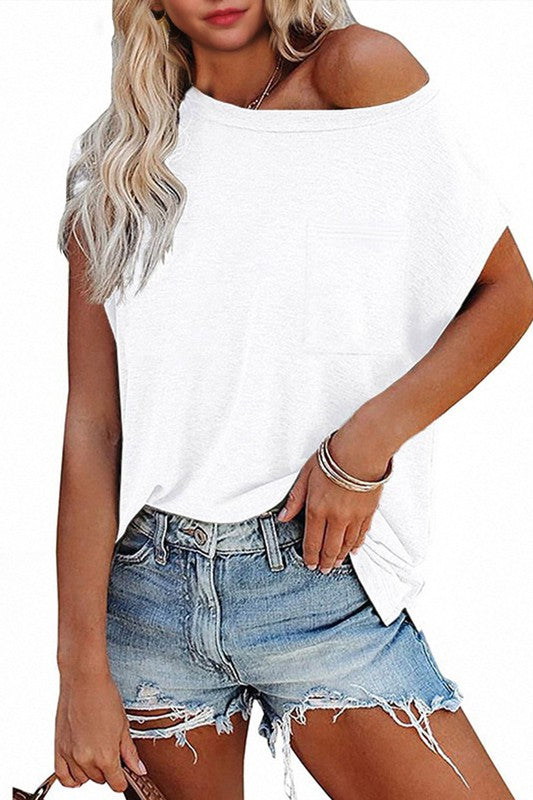 SIMPLE OVERFIT POCKET TEE