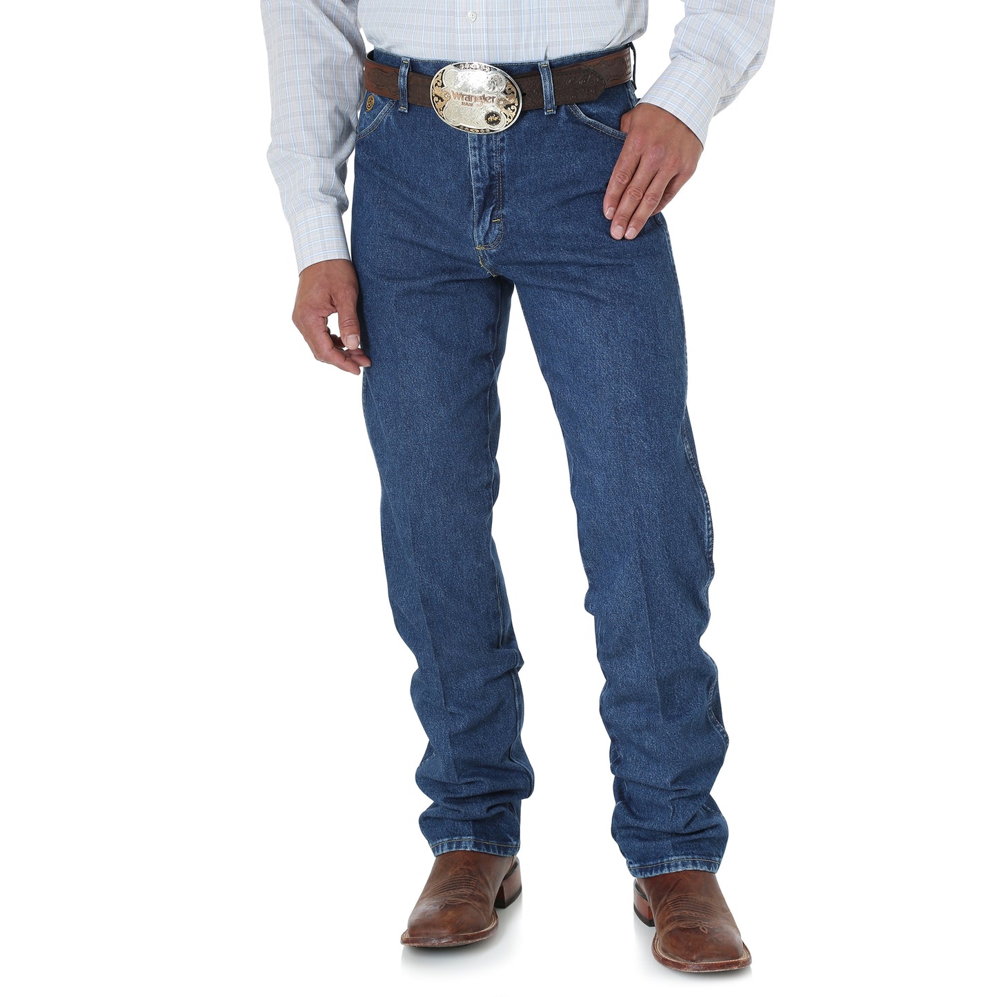 Wrangler Men's George Strait Cowboy Cut Stone Denim Original Fit Jean