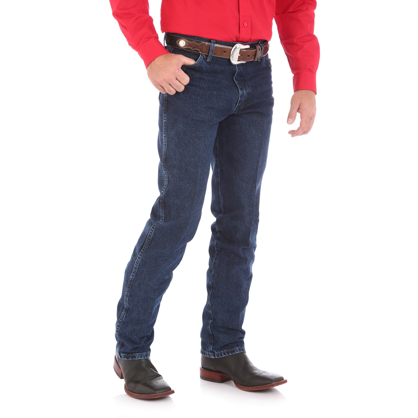 Wrangler Men's Cowboy Cut Dark Stone Original Fit Jean