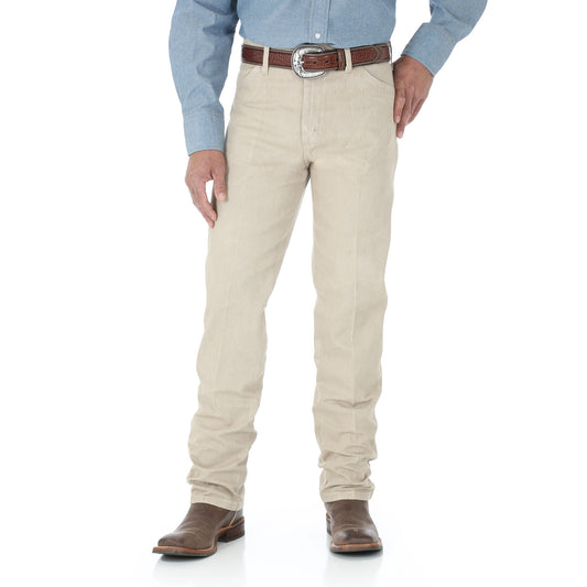 Wrangler Men's Cowboy Cut Prewashed Tan Original Fit Jean