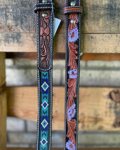 TWISTED X BLUE BEADED BELT