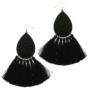 Rhinestone Tassel Earrings