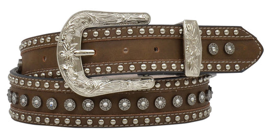 Brown Shotgun Shell Concho Belt