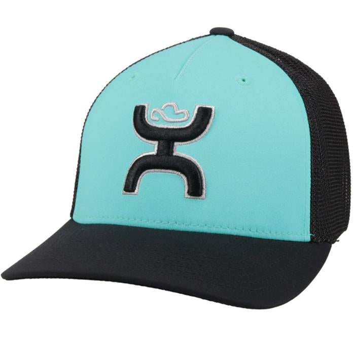 HOOEY "COACH" YOUTH TURQUOISE/BLACK CAP