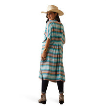 ARIAT FIESTA TEAL STRIPED KIMONO