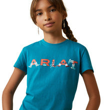 ARIAT REAL BOOT KICKIN' TEAL SHORT SLEEVE