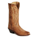 OLD WEST LADIES TAN LEATHER BOOT