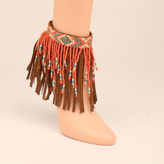 TRIBAL BEADED ANKLE BRACELET