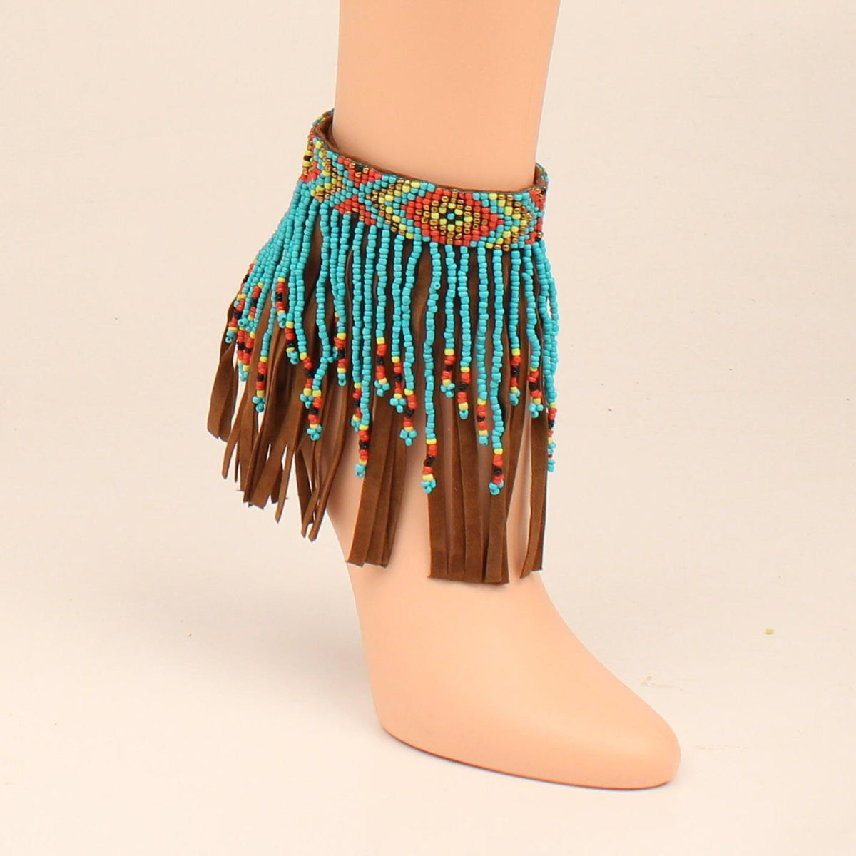 TRIBAL BEADED ANKLE BRACELET