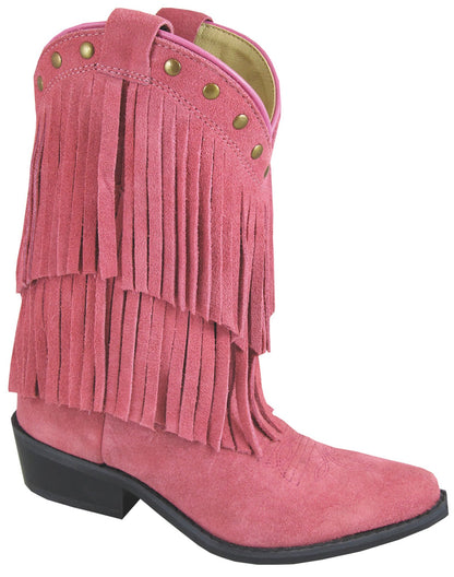 SMOKY MOUNTAIN GIRLS' PINK FRINGE BOOT