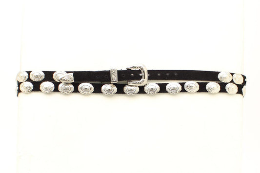 BLACK OVAL CONCHO HAT BAND