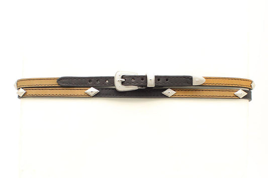 BLACK/BROWN DIAMOND HATBAND
